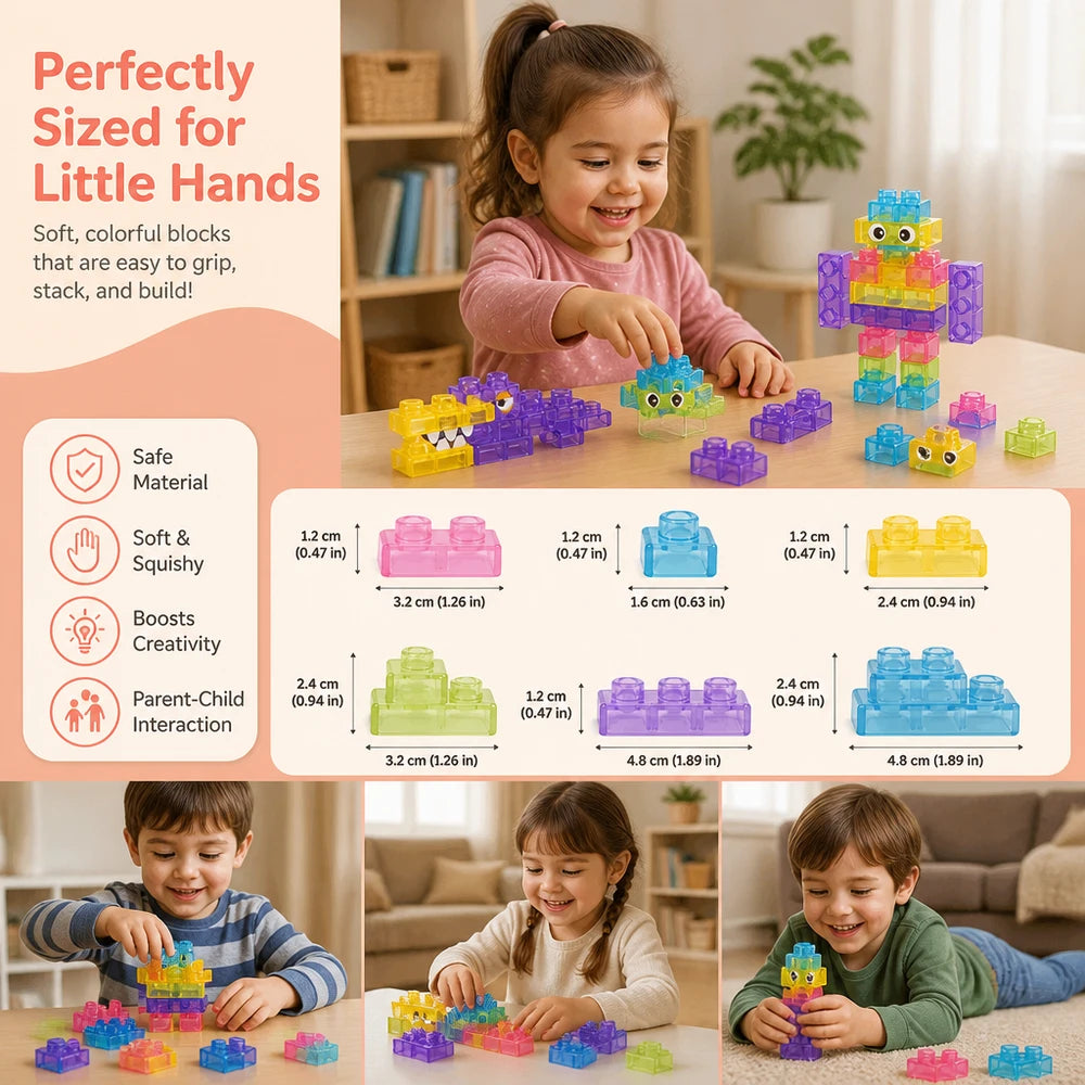 Soft Jelly Gummy Building Blocks