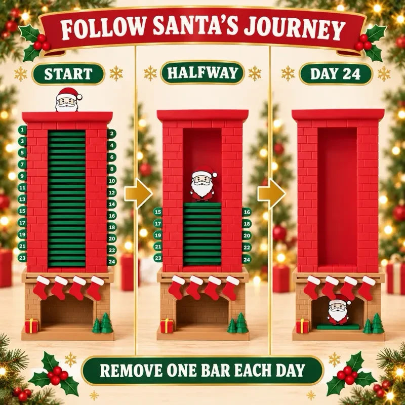 3D Printed Santa Chimney Advent Calendar