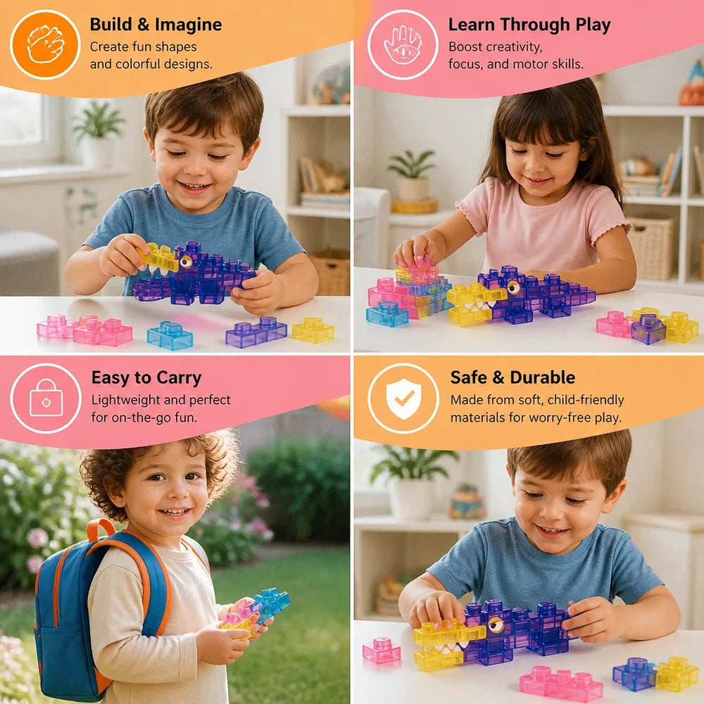 Soft Jelly Gummy Building Blocks