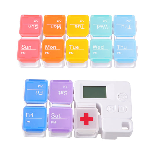 Smart timing medicine box alarm clock storage box