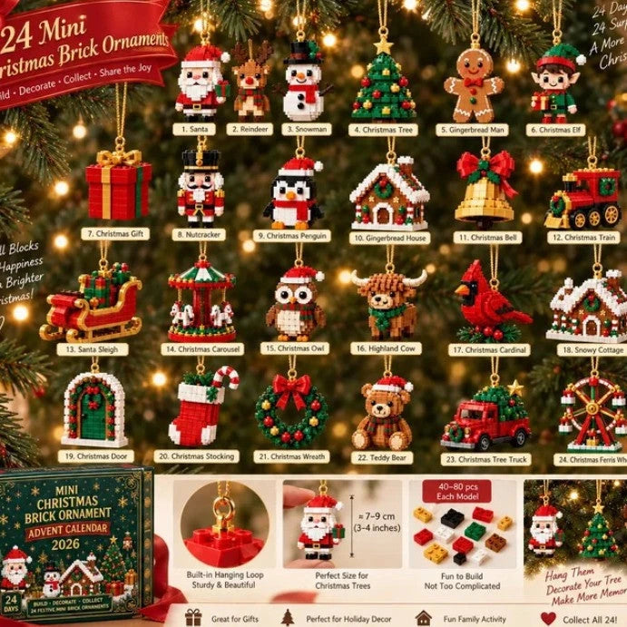 24 Days Mini Christmas Brick Advent Calendar