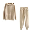 Casual Fleece Sweater Pants Suit