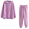 Casual Fleece Sweater Pants Suit