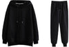 Casual Fleece Sweater Pants Suit