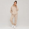 Casual Fleece Sweater Pants Suit