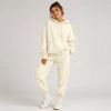 Casual Fleece Sweater Pants Suit