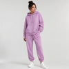Casual Fleece Sweater Pants Suit