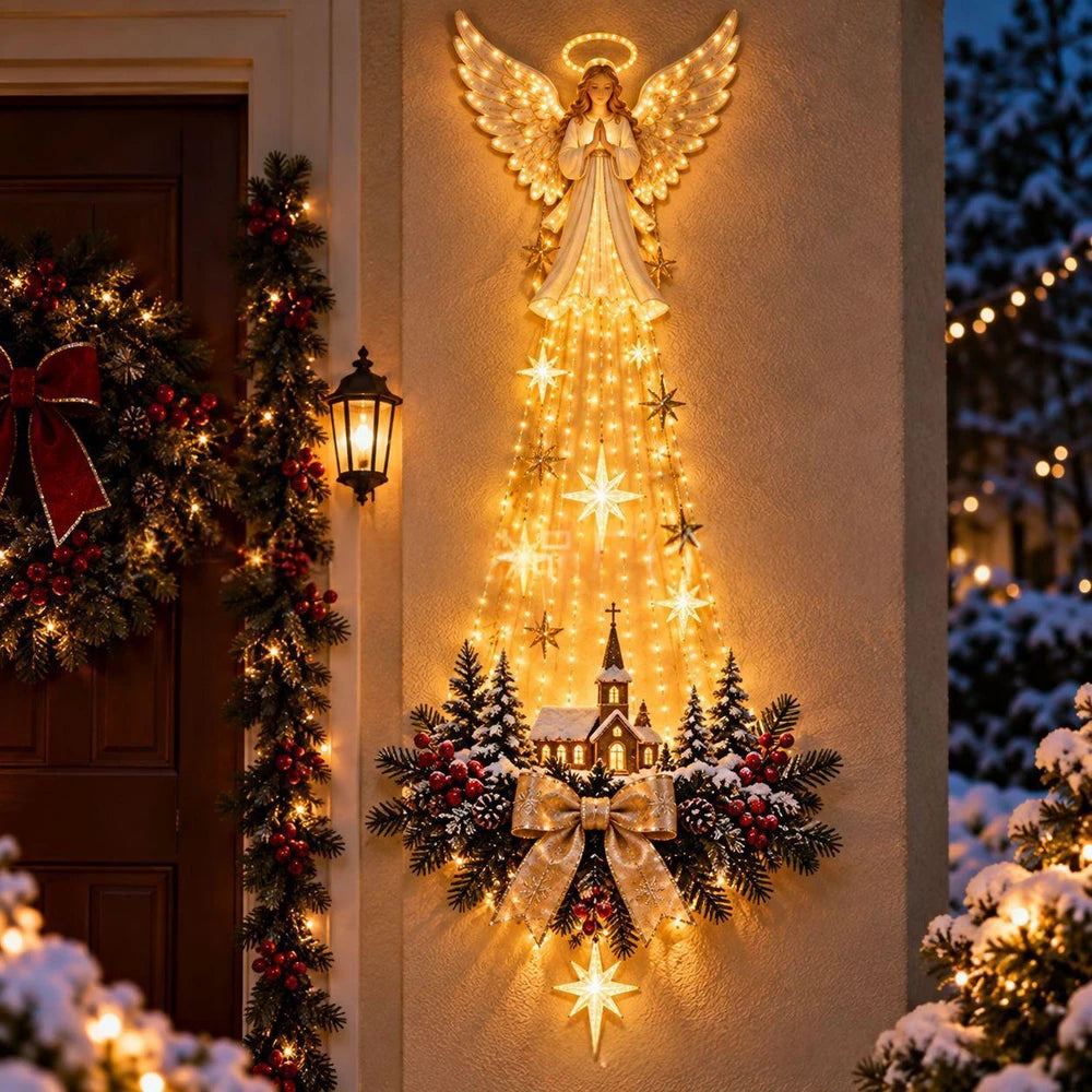 Luminous Resin Nativity Wall Pendant