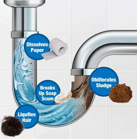 Powerful pipe dredging agent kitchen sewer toilet toilet clog cleaning