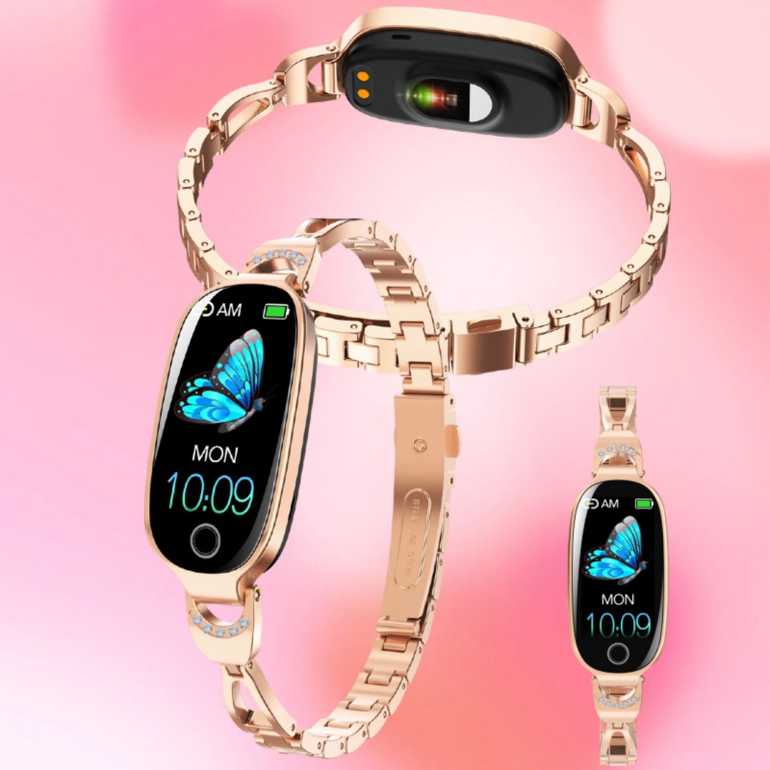 Smart Watch - Fitness Tracker And Menstrual Cycle Tracking, Heart Rate&Blood Pressure Monitoring, Sleep Tracking, Step Counter, Waterproof Smart Watch Compatible With IPhone&Android Phones
