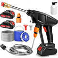 2 BatteryPortable Cordless Car High Pressure Washer Jet Water Wash Cleaner Gun