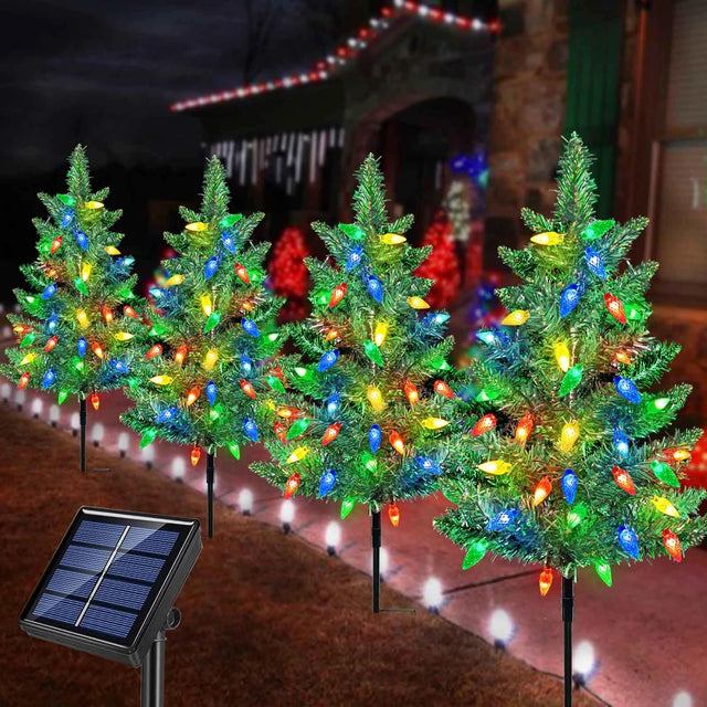 Solar Christmas Tree Outdoor Courtyard Decoration Landscape Lamp