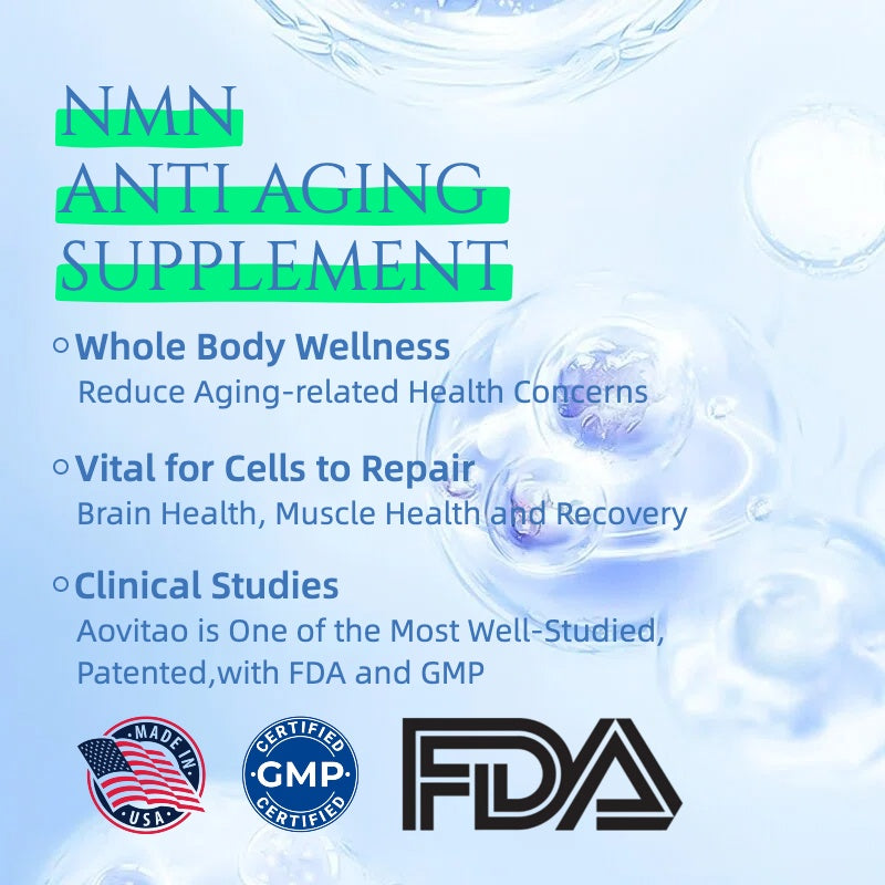 NMN Supplement 500mg Ultra Pure 99.8 Stabilized Form Supports NAD Production Cellular Health Healthy Aging 60 Capsules