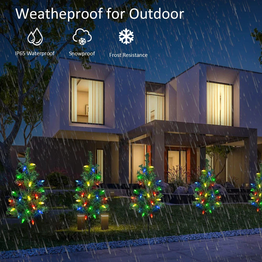 Solar Christmas Tree Outdoor Courtyard Decoration Landscape Lamp