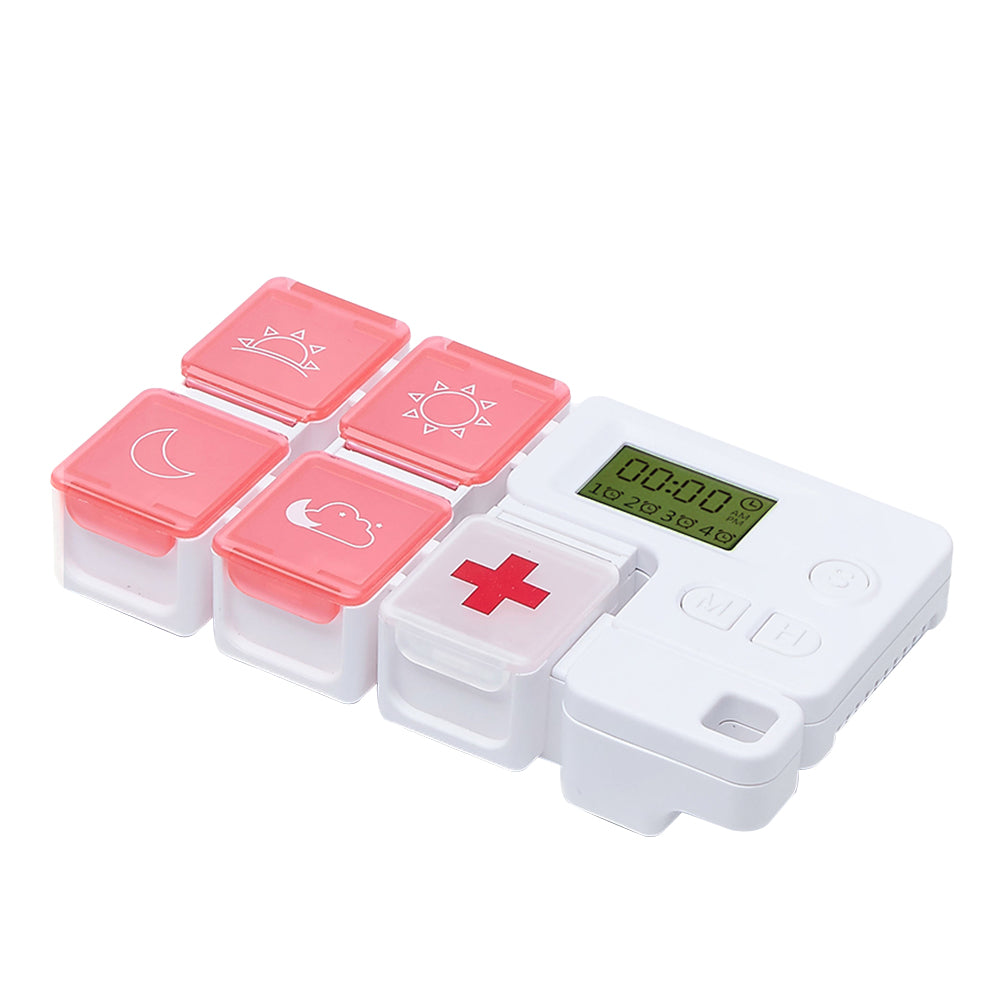 Smart timing medicine box alarm clock storage box
