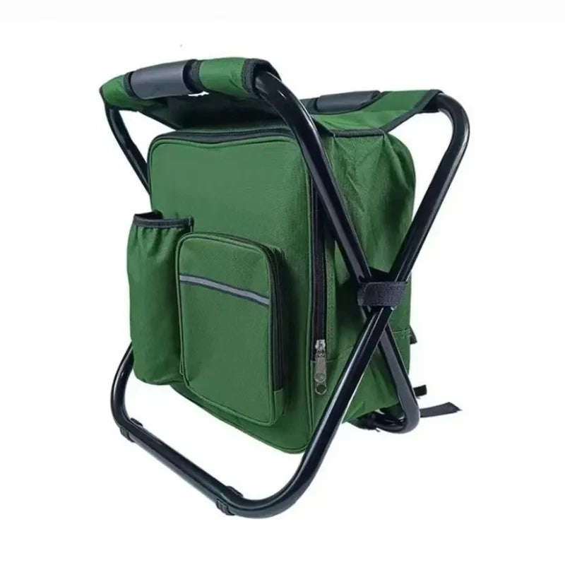 Insulated Folding Fishing Stool Backpack