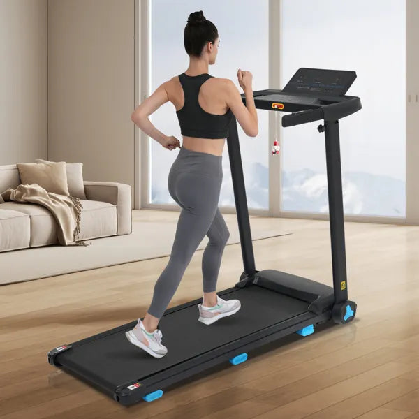 Treadmill With Incline, 3.0HP Quiet Foldable Treadmills For Home, 10.0MPH 300 LBS Weight Capacity Home Exercise Equipment Treadmills With Heart Rate Sensors,Type C & USB Charge Station ,Bluetooth