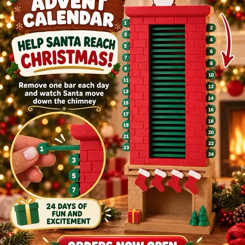 3D Printed Santa Chimney Advent Calendar