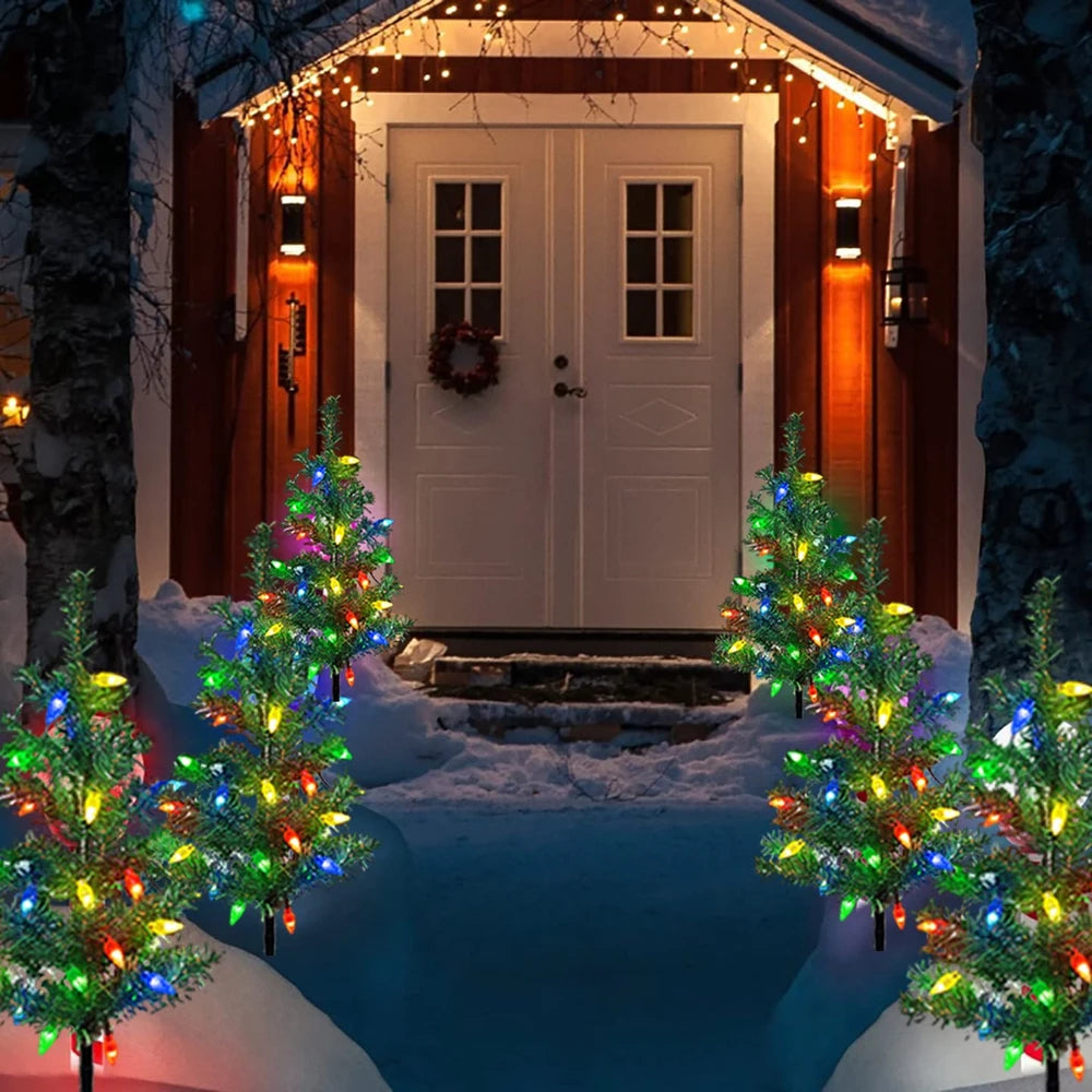 Solar Christmas Tree Outdoor Courtyard Decoration Landscape Lamp