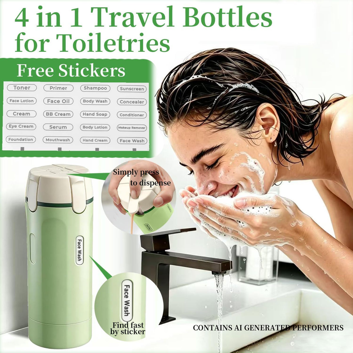 Minimalist Emulsion Dispenser Bottle