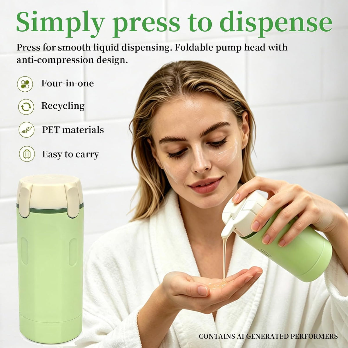 Minimalist Emulsion Dispenser Bottle