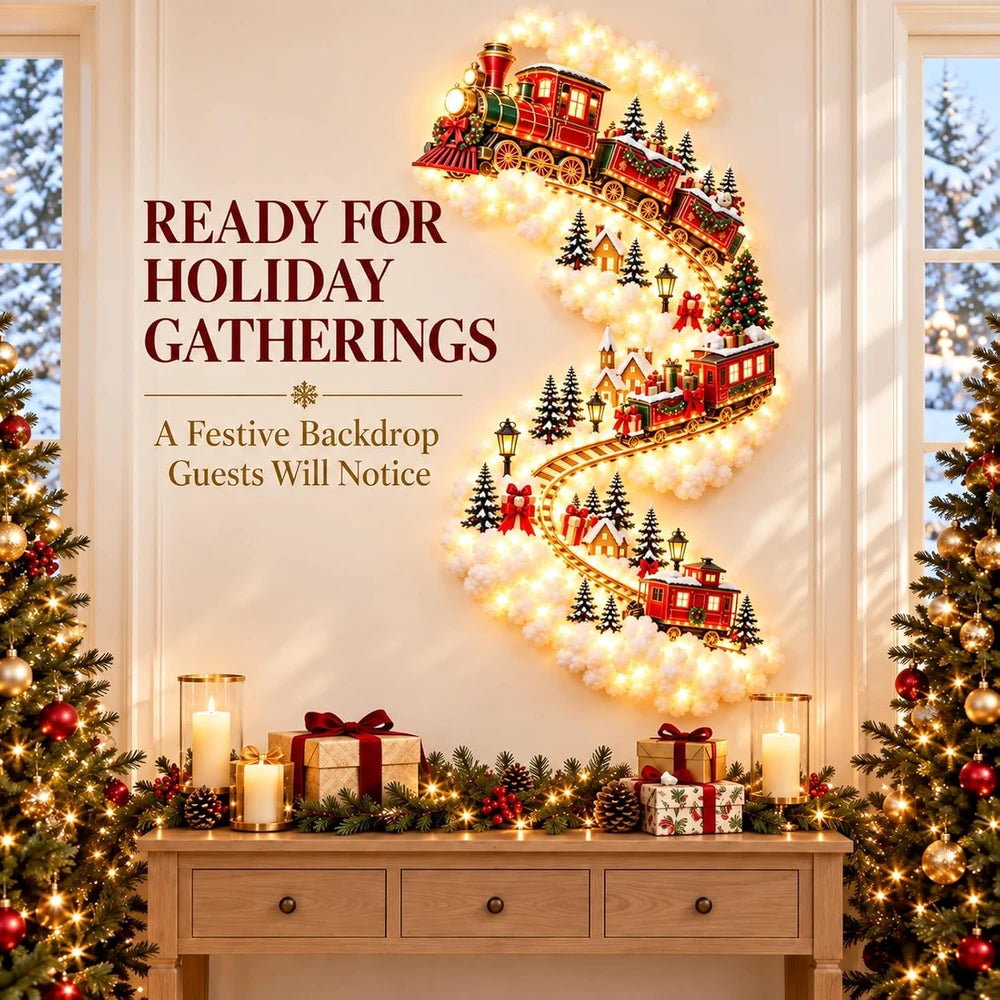 Christmas Wall Tree Cascading Light