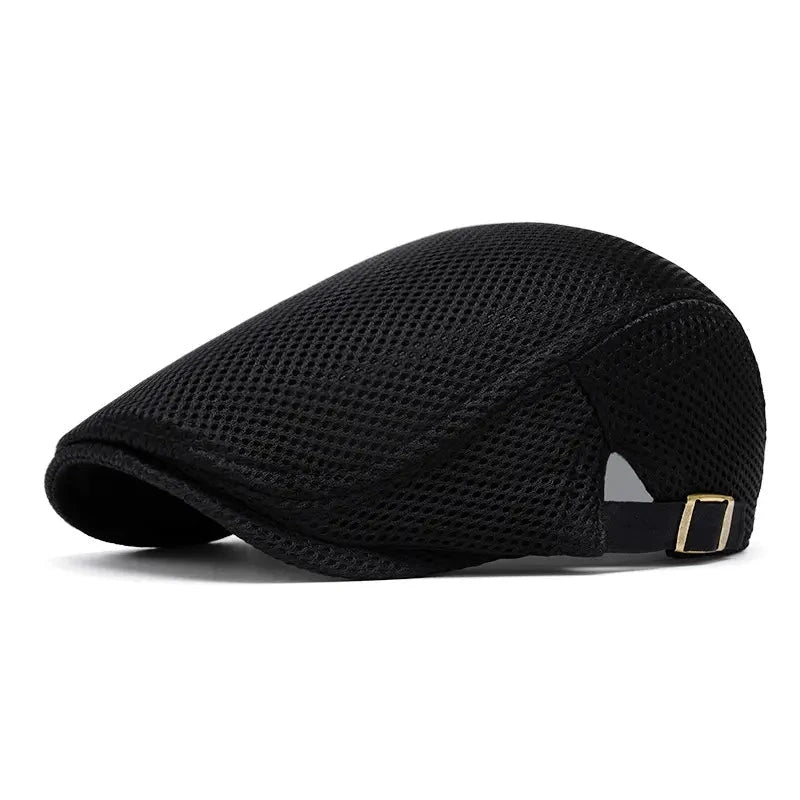 Men's Breathable Mesh Flat Cap