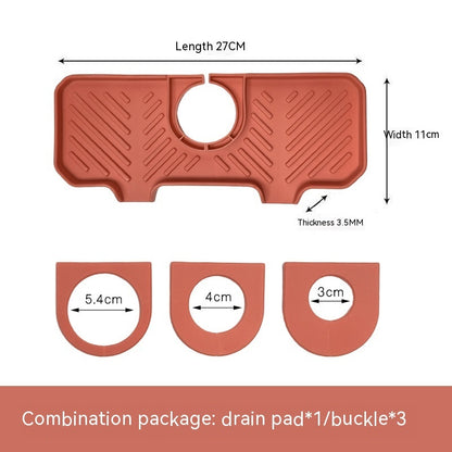 Splash-proof Waterproof Faucet Drainage Mat