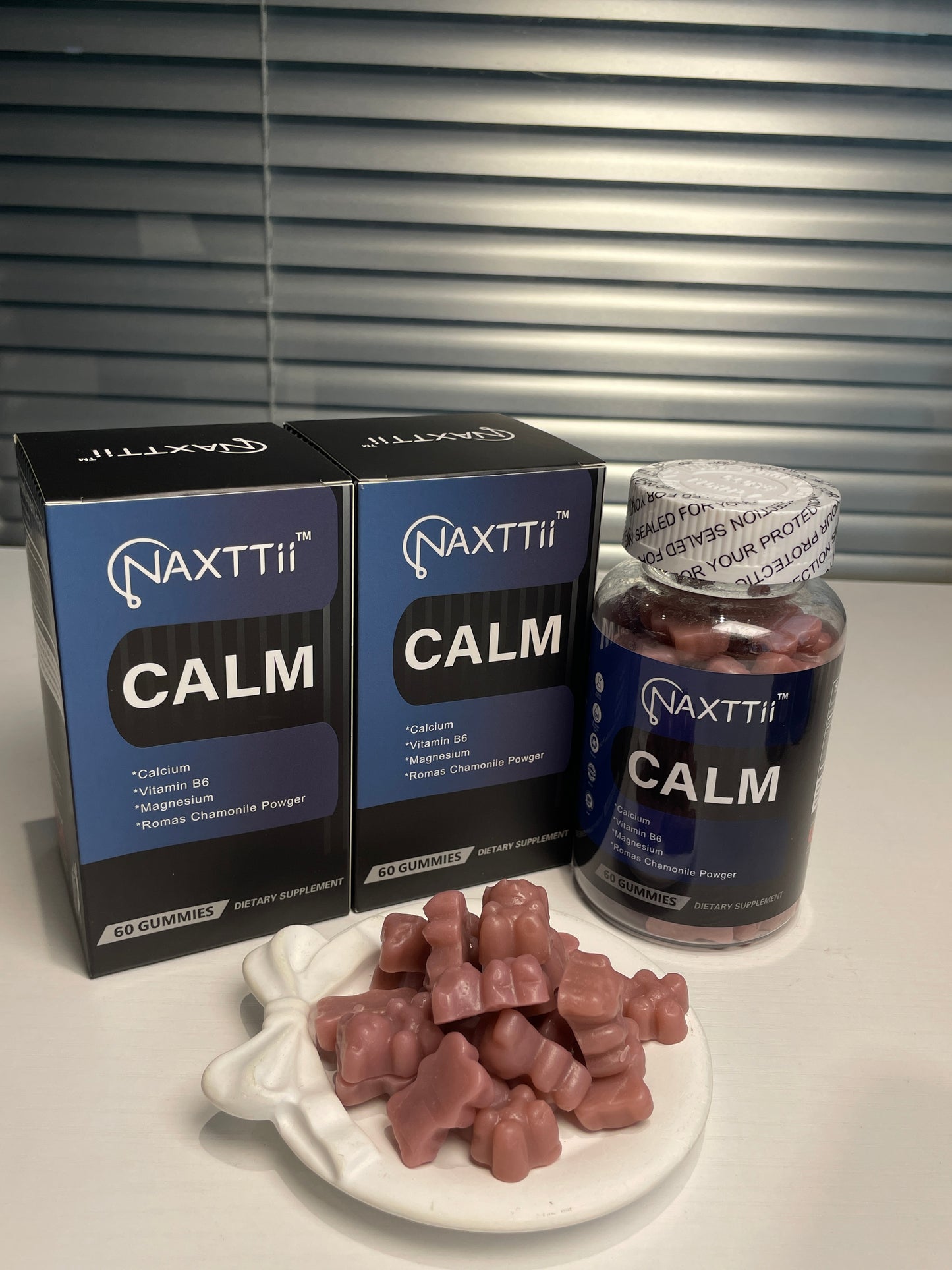 CALM Vitamin B6 Sleep Gummies A Blend Of Berries Vegan Plant-based Non GMO  Gluten Free And Gelatin Free. Help You Fall Asleep Naturally