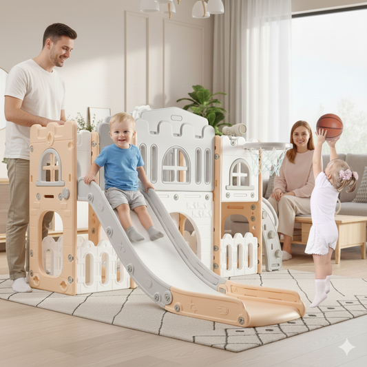 Indoor Playground 8 in 1 Toddler Play Slide