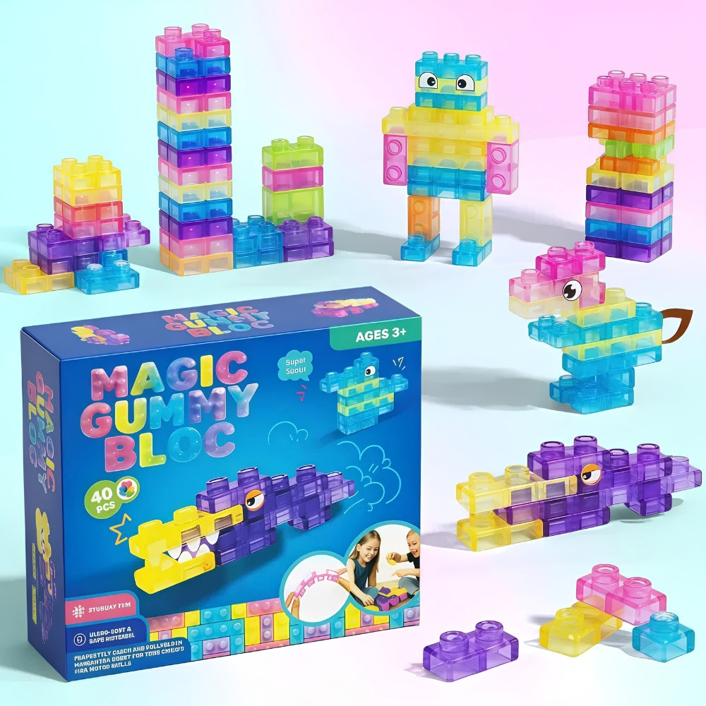 Soft Jelly Gummy Building Blocks