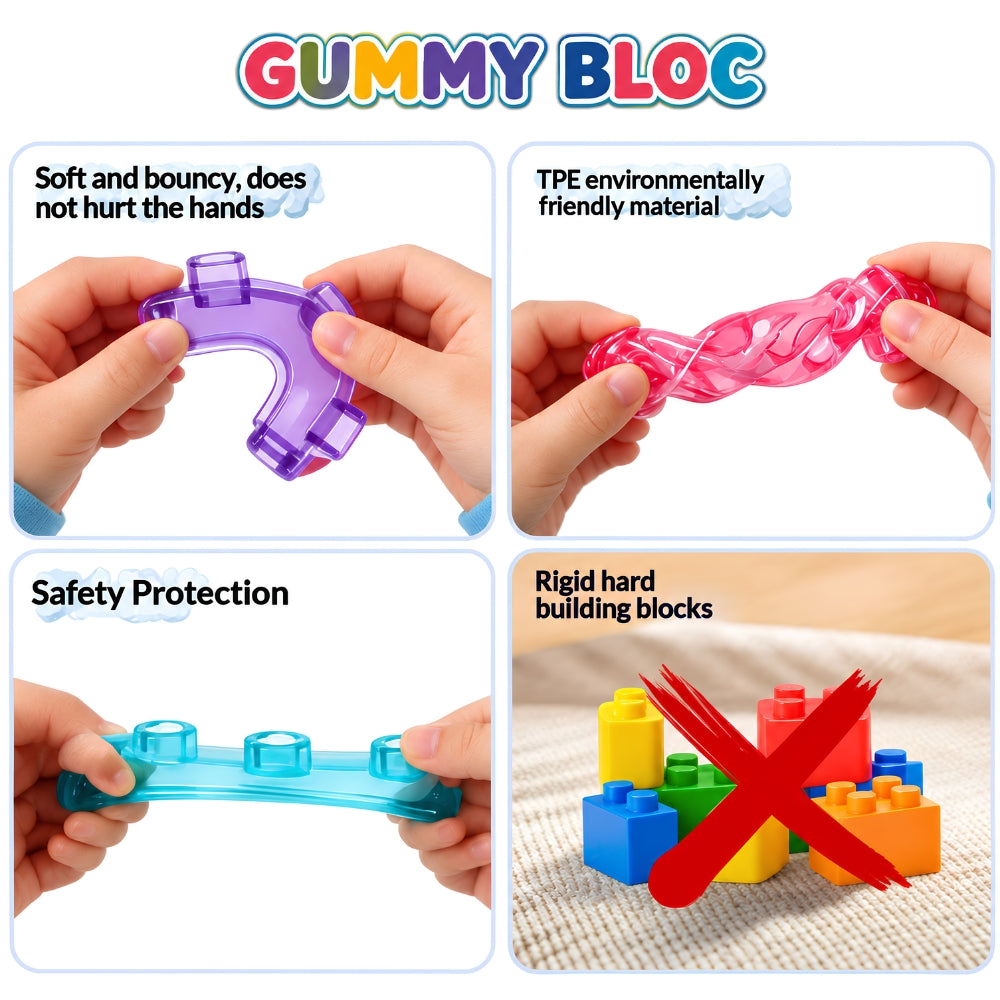 Soft Jelly Gummy Building Blocks