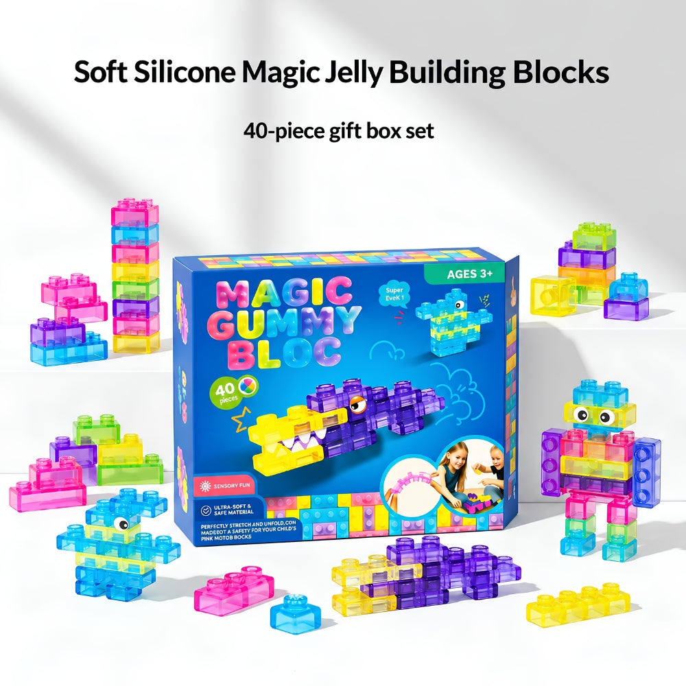 Soft Jelly Gummy Building Blocks