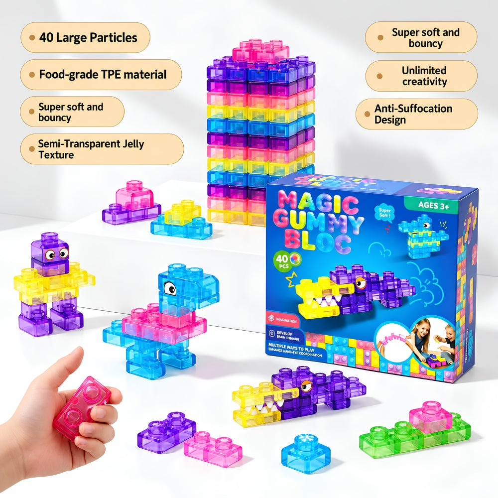 Soft Jelly Gummy Building Blocks