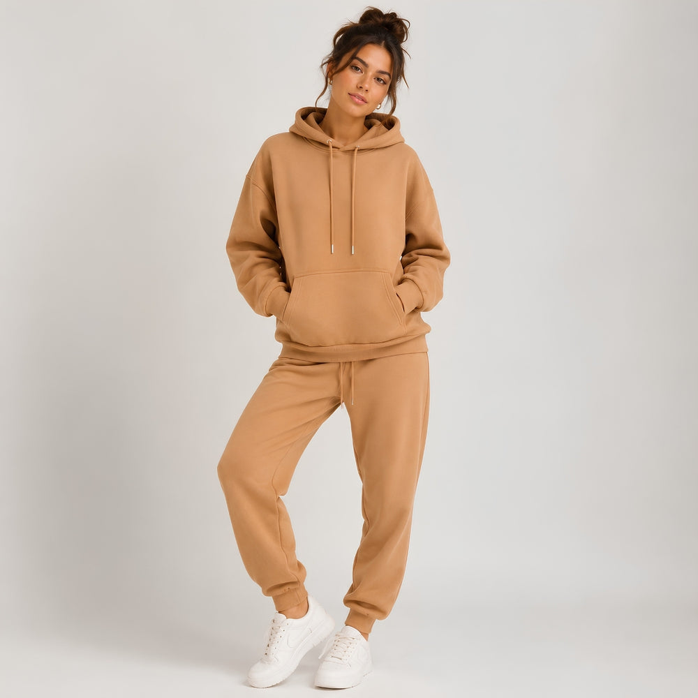 Casual Fleece Sweater Pants Suit