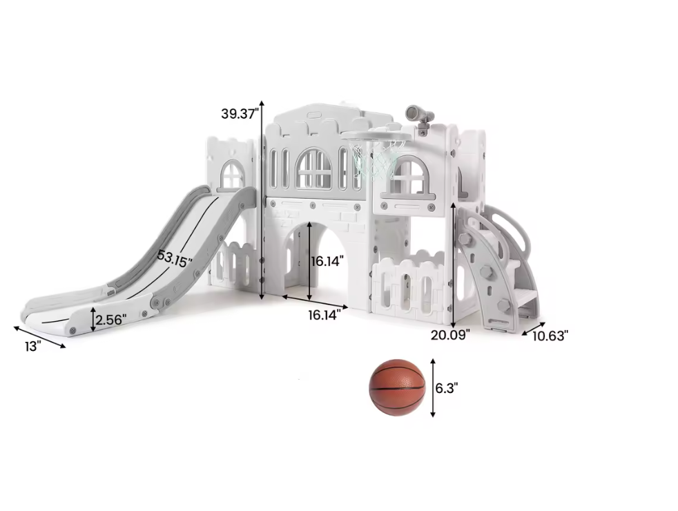 Indoor Playground 8 in 1 Toddler Play Slide