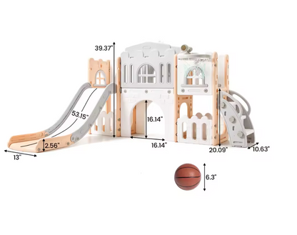 Indoor Playground 8 in 1 Toddler Play Slide