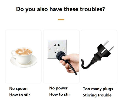 Auto Stirring Steel Coffee Mug