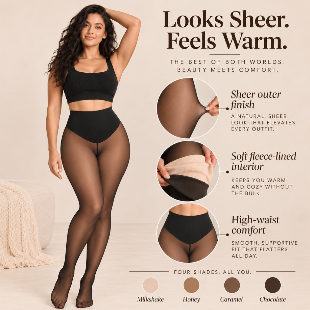 Sheer Tone Fleece-Lined Tights