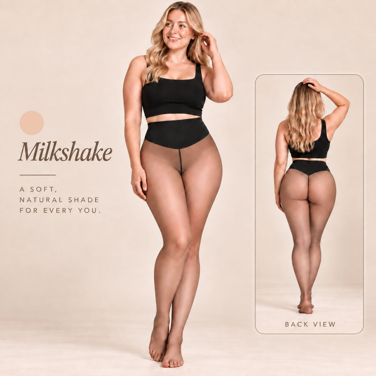 Sheer Tone Fleece-Lined Tights