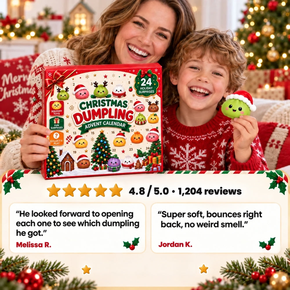 Christmas Squishy Dumpling Advent Calendar