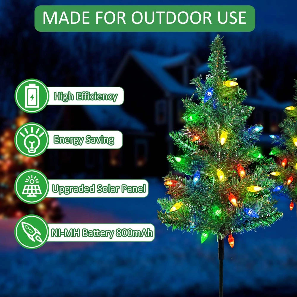 Solar Christmas Tree Outdoor Courtyard Decoration Landscape Lamp