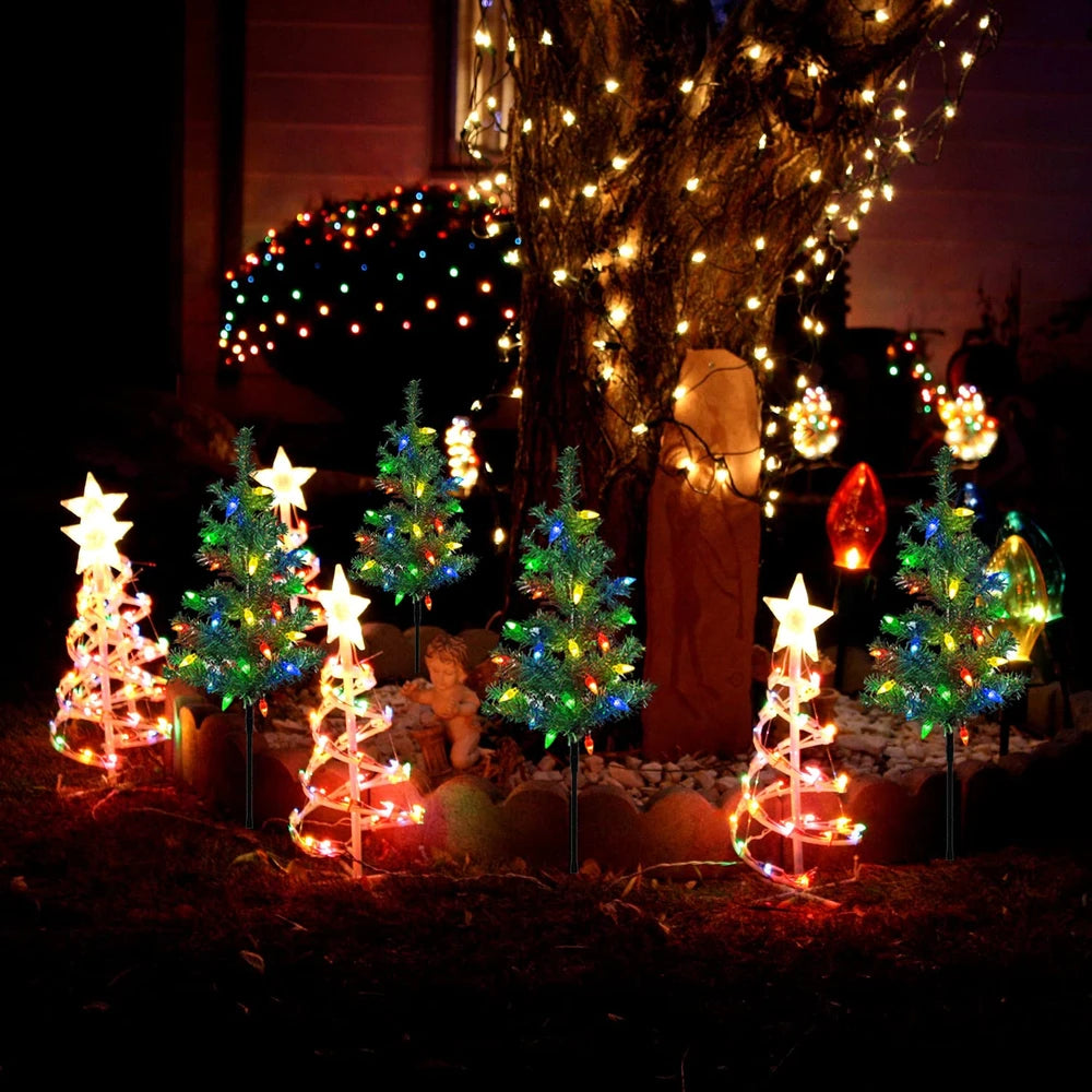 Solar Christmas Tree Outdoor Courtyard Decoration Landscape Lamp