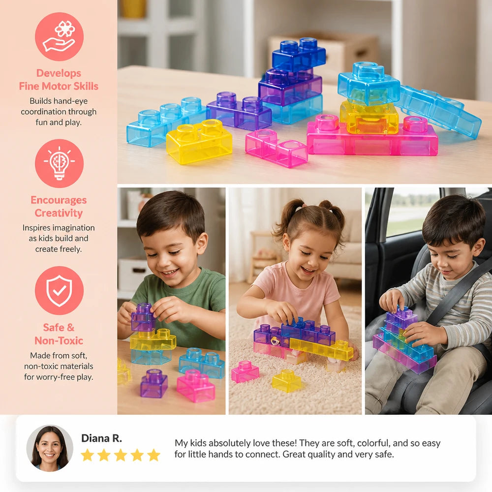 Soft Jelly Gummy Building Blocks