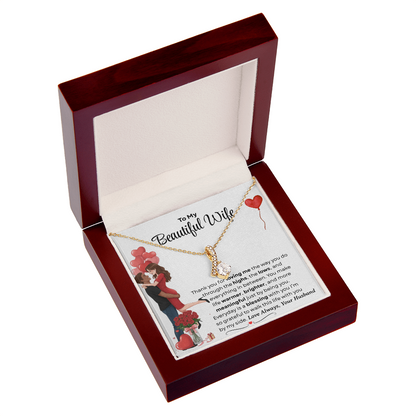 To My Beautiful Wife Alluring Beautiful Necklace