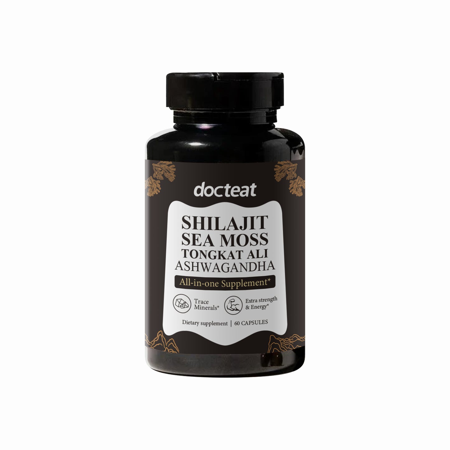 WonicaBloom Shilajit, Ashwagandha & Sea Moss Capsules Energy Boosting Capsules