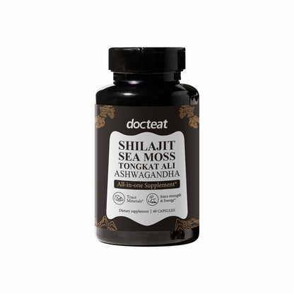 WonicaBloom Shilajit, Ashwagandha & Sea Moss Capsules Energy Boosting Capsules