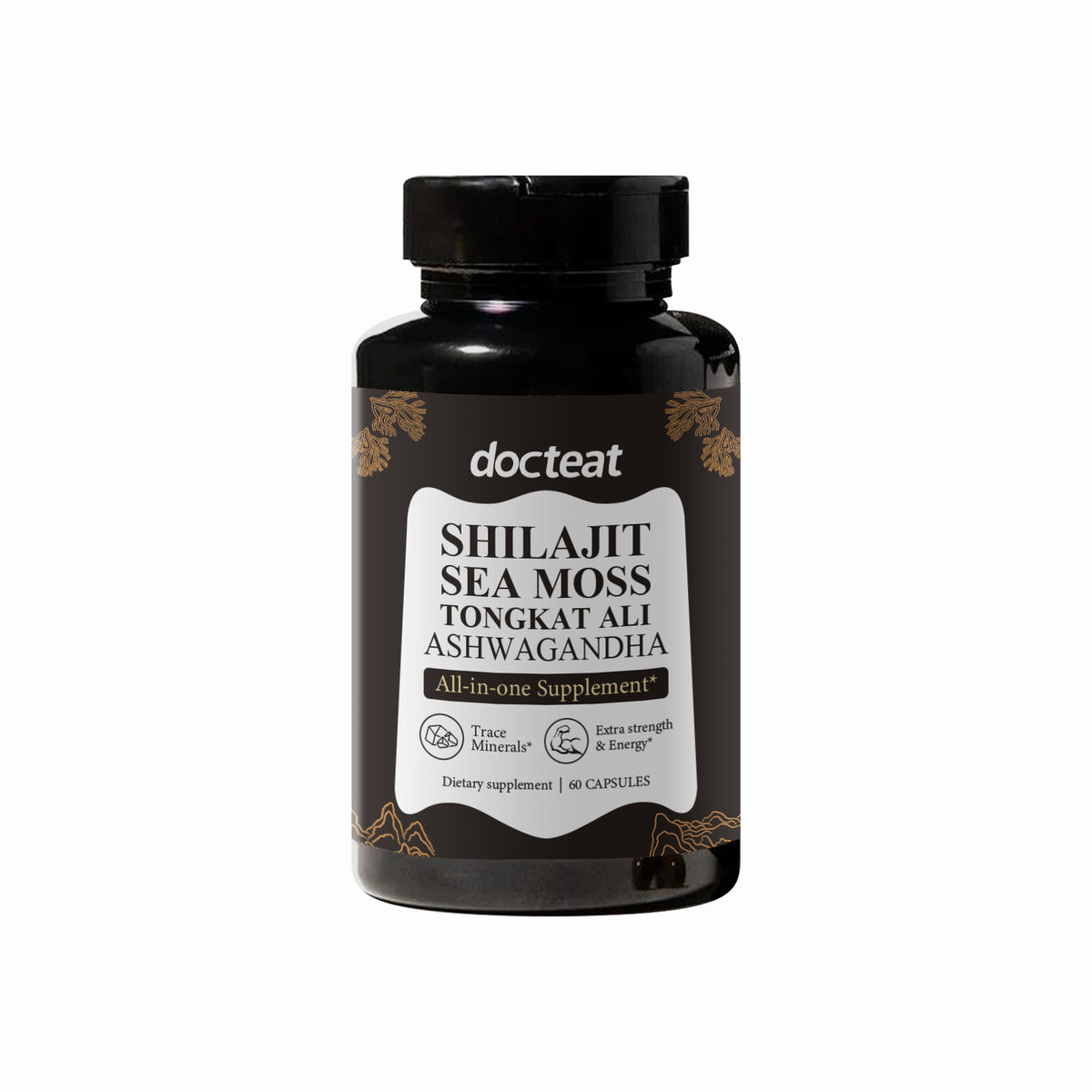 WonicaBloom Shilajit, Ashwagandha & Sea Moss Capsules Energy Boosting Capsules