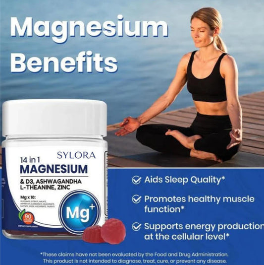 Drunk Eggplant Magnesium Soft Candy Vitamin 14 IN1 Theanine Cortisol Supplement Diet