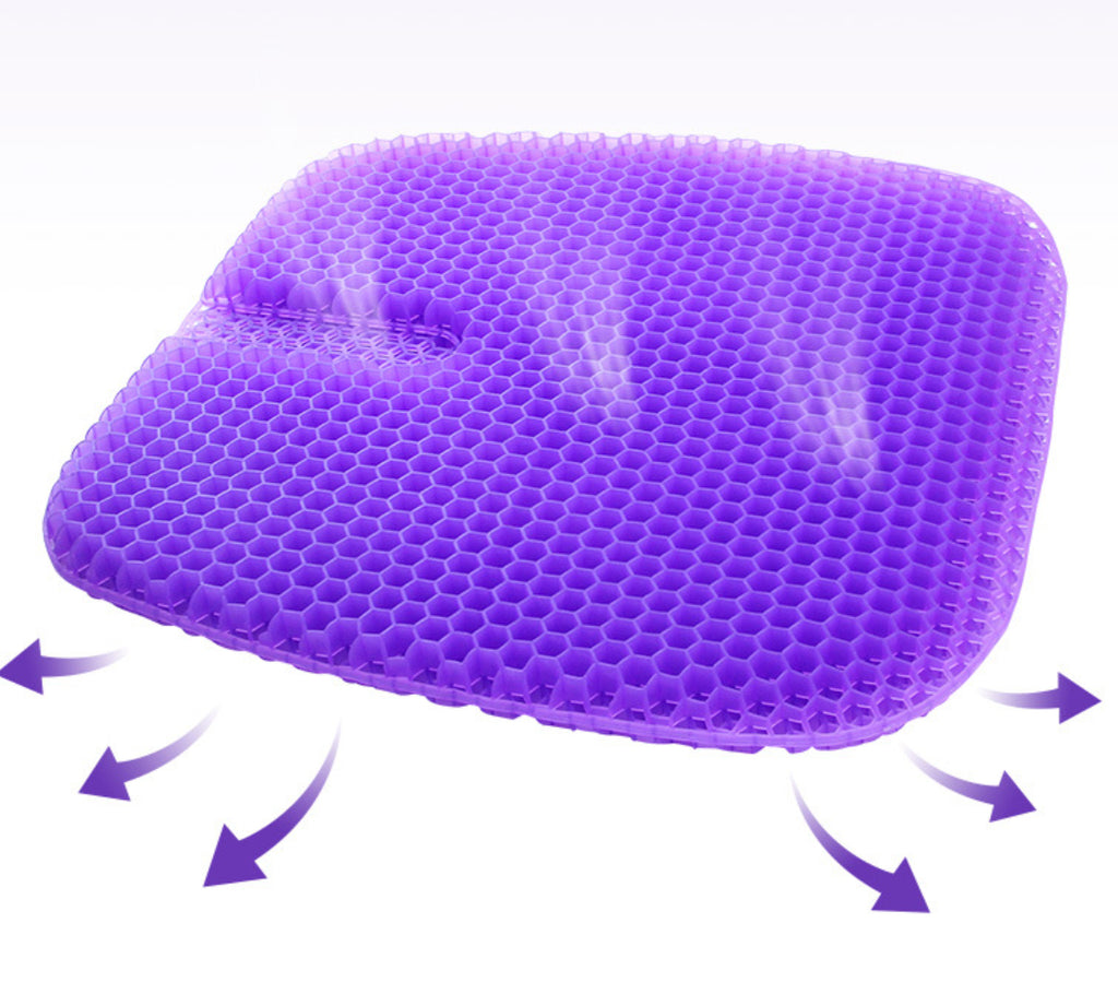 Gel Honeycomb Fully Breathable Egg-shaped Car And Office Seat Cushion